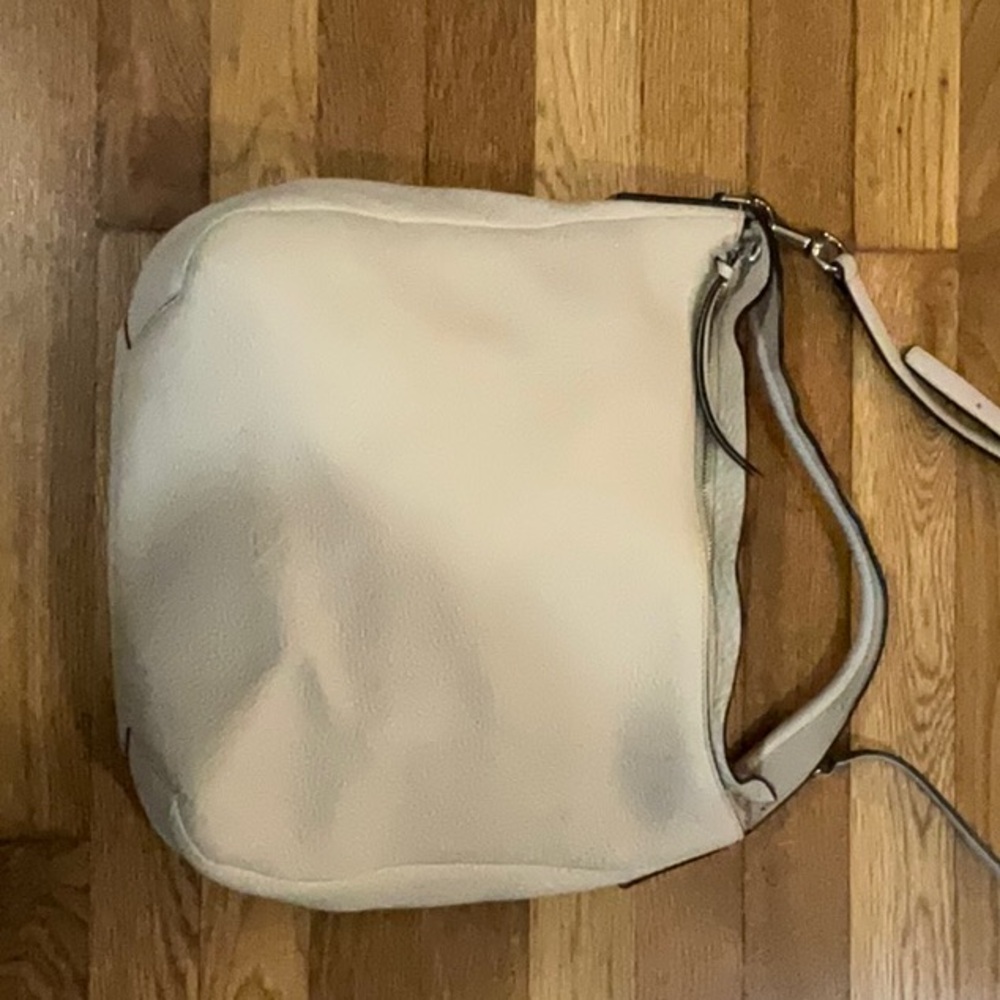 Cream leather Coach bag